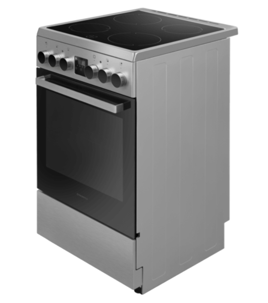 Плита электрическая Maunfeld MEC55CS08D серебристый, конфорок 4 шт, духовка 60 л, 50 см x 85 см x 60 см
