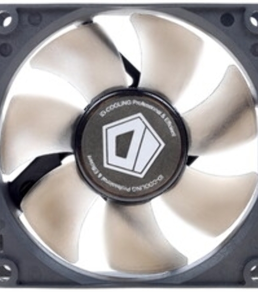 Вентилятор для корпуса ID-Cooling NO-8025-SD черный, 80 мм, 2000 об/мин, 21 дБ, 3 pin