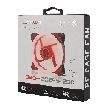 Вентилятор для корпуса Crown CMCF-12025S-1230 черный/красный, 120 мм, 1650 об/мин, 23 дБ, 3 pin, фото6