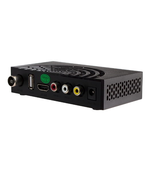 Приставка для цифрового ТВ Hyundai H-DVB440 черный, DVB-T2, DVB-T, DVB-C, HDMI, USB 2.0 x2
