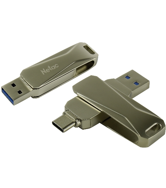 Флешка USB Netac U782C NT03U782C-032G-30PN dual USB 3.0+TypeC 32Gb, retail version