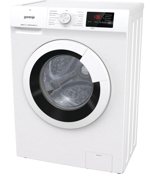Стиральная машина Gorenje WHE60SFS белый загр. фронтальная макс.: 6 кг 1000об/мин класс: А+++