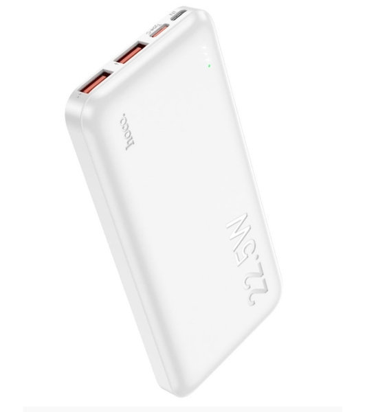 Портативный аккумулятор Hoco J101 Astute 10000mAh QC3.0/PD3.0 22.5W 5A 2xUSB-A/USB-C белый (J101 ASTUTE белый)