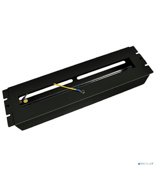 Корпус с DIN-рейкой Cabeus PS-3U-BK на 22 места, 19 дюймов, 3 юнита, цвет черный (RAL 9004)