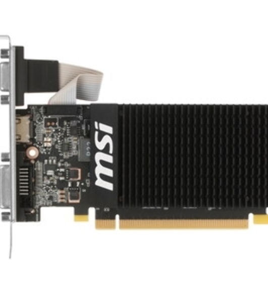 Видеокарта MSI PCI-E GT 710 2GD3H LP nVidia GeForce GT 710 2048Mb 64bit DDR3 954/1600 DVIx1/HDMIx1/CRTx1/HDCP Ret low profile