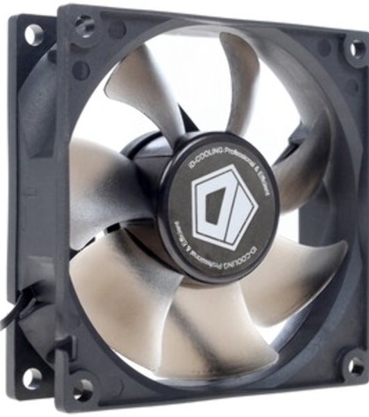 Вентилятор для корпуса ID-Cooling NO-8025-SD черный, 80 мм, 2000 об/мин, 21 дБ, 3 pin