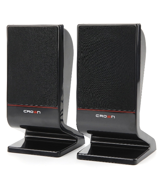 Колонки Crown CMS-601 чёрный, 2.0, 6 Вт, AUX