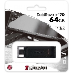 Флешка USB Kingston DataTraveler DT70 (DT70/64Gb), 64Gb, USB Type-C 3.2, R/W 70/45, черный, фото12