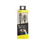 Кабель RITMIX Кабель 2в1 MicroUSB+Lightning 8pin-USB для синхронизации/зарядки, 1м черный (RCC-200), фото 1