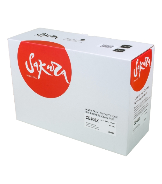 Картридж Sakura CE400X для HP Enterprise 500 Color M551n/525f/525dn/570/575, черный, 11000 к.