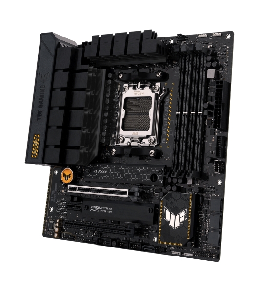 Материнская плата ASUS TUF GAMING B650M-PLUS, AM5, AMD B650, 4xDDR5, 4xSATA, 2xM.2, 1xPCIe 4.0 x16, 1xPCIe 4.0 x4, 1xDP, 1xHDMI, 1x 2.5Gb LAN, 4xUSB-A 3.2 Gen 2, 1xUSB-A 3.2 Gen 1, 1xUSB-C 3.2 Gen 2x2, 5x3.5 мм, 7.1, mATX