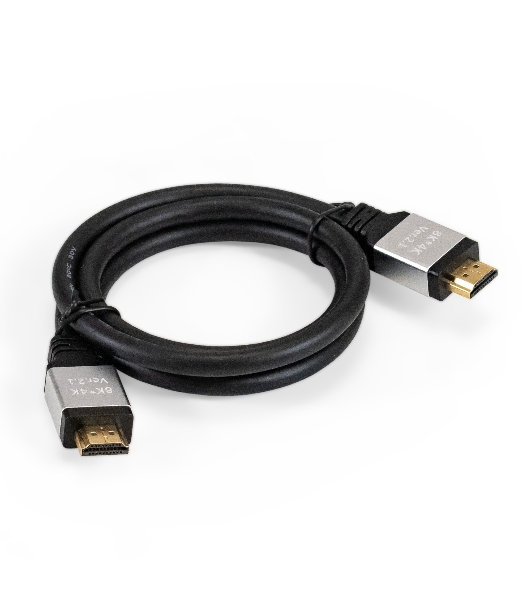 Кабель HDMI ExeGate EX-CC-HDMI8K-1.0 (19M/19M, v2.1, 1м, 8K UHD, Ethernet, позолоченные контакты)