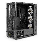 Компьютерный корпус Miditower ExeGate EVO-5001A-700NPX (ATX, БП 700NPX с вент. 12 см, 2хUSB+1хUSB 3.0+HD Audio, черный, 3 вент.12см с RGb подсветкой, боковая панель - закаленное стекло), фото12