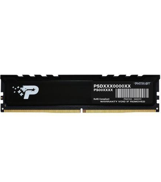 Оперативная память Patriot Signature Premium, DDR5, 16Gb (1x16 GB), 5600 MHz, CL46, DIMM, радиатор, черный