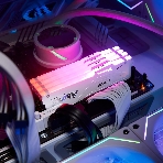 Оперативная память Kingston Fury Beast, DDR5, 16Gb (1x16Gb), 5600MHz, CL40, DIMM, радиатор, RGB, белый, фото6