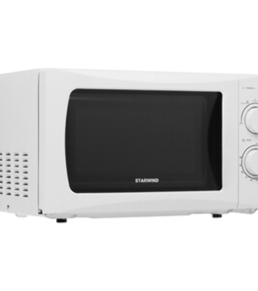 Микроволновая печь Starwind SMW3720 белый, 20 л, 700 Вт, переключатели - поворотный механизм