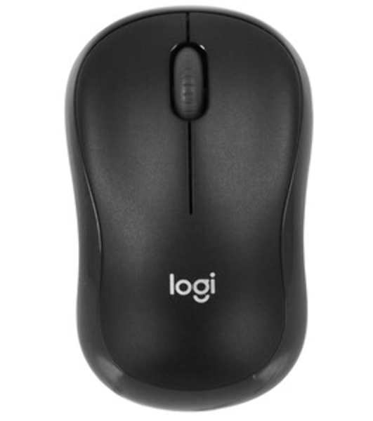 Мышь беспроводная Logitech B175 черный, 1000 dpi, радиоканал, USB, кнопки - 3