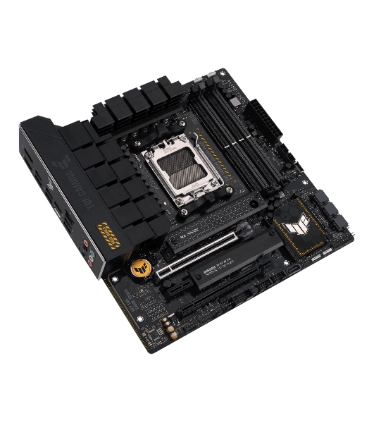 Материнская плата ASUS TUF GAMING B650M-PLUS, AM5, AMD B650, 4xDDR5, 4xSATA, 2xM.2, 1xPCIe 4.0 x16, 1xPCIe 4.0 x4, 1xDP, 1xHDMI, 1x 2.5Gb LAN, 4xUSB-A 3.2 Gen 2, 1xUSB-A 3.2 Gen 1, 1xUSB-C 3.2 Gen 2x2, 5x3.5 мм, 7.1, mATX