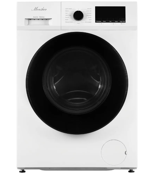 Стиральная машина Monsher MWDM 665 Blanc белый, загрузка фронтальная 10.5 кг, 1400 об/мин, класс A