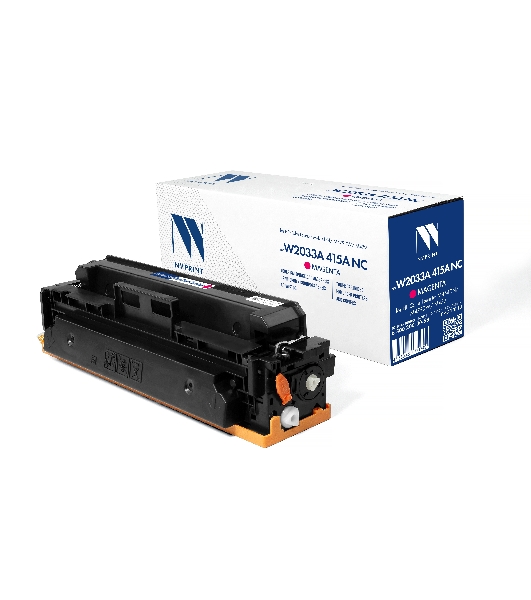 Картридж лазерный NVPrint совместимый NV-W2033A 415A Magenta (БЕЗ ЧИПА) для HP Color LaserJet M454DN/M479DW/M479 (2100k)