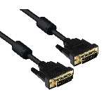 Кабель DVI dual link 1.8м ExeGate, позолоченные контакты, фото 1