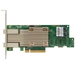 Контроллер LSI SAS 9400-8i8e SGL (05-50031-02), PCIe 3.1 x8 LP, Tri-Mode SAS/SATA/NVMe 12G HBA, 16port(2*int SFF8643+2*ext SFF8644), 3516 IOC, фото2
