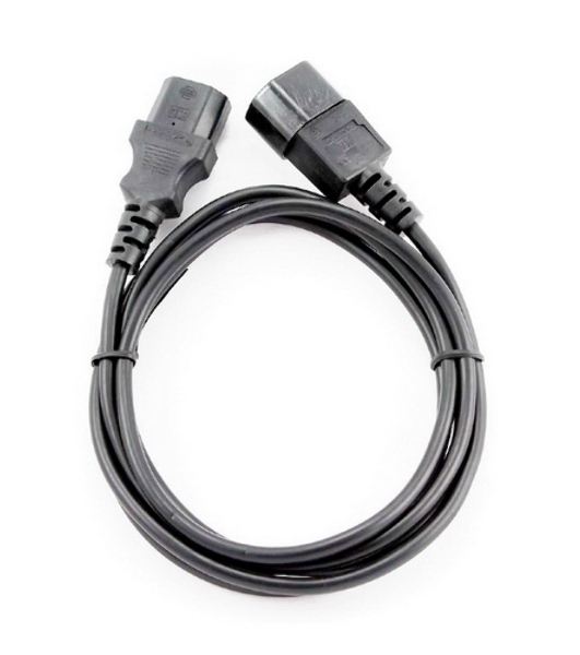 Кабель питания сист.блок-монитор Cablexpert PC-189-1-1.8M, 1.8м, C13-C14, 3x1кв.мм., черный, с заземлением