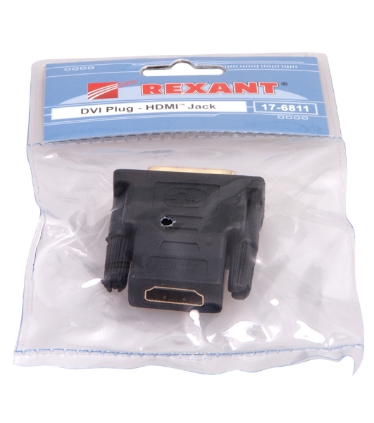 Переходник Rexant шт.DVI - гн.HDMI GOLD