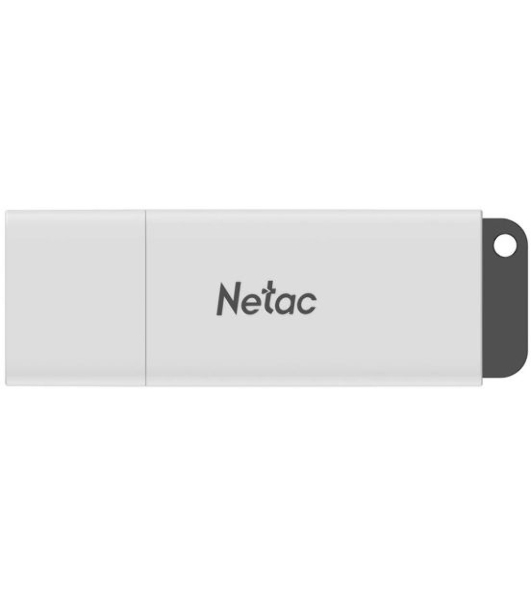 Флешка USB Netac U185 (NT03U185N-032G-20WH), 32Gb, USB 2.0, R/W 25/10, белый/серый