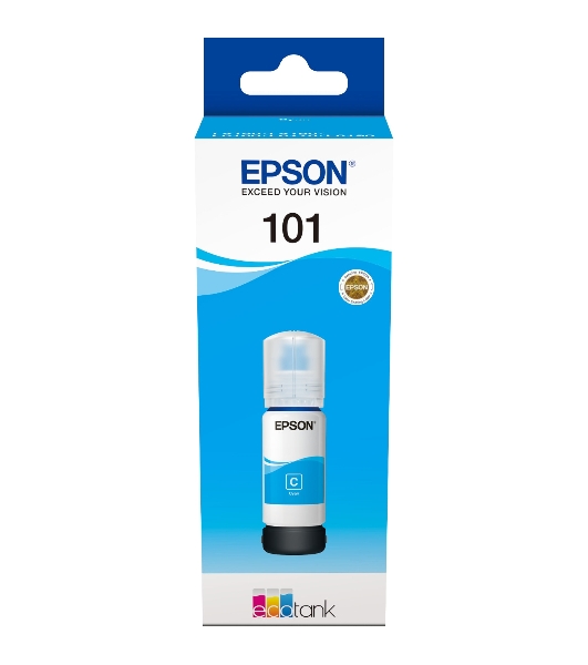 Картридж струйный Epson L101 C13T03V24A синий (70мл) для Epson L4150/L4160/L6160/L6170/L6190