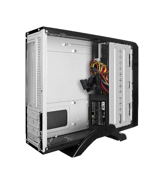Компьютерный корпус MiniITX ExeGate MI-209 Black, miniITX/mATX, (M300, 80мм), 2хUSB, Audio