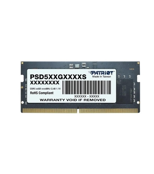 Оперативная память Patriot Signature, DDR5, 16GB (1x16 GB), 5600 MHz, CL46, SO-DIMM