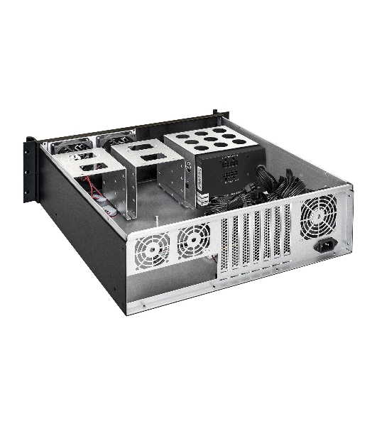 Серверный корпус ExeGate Pro 3U450-08 (RM 19', высота 3U, глубина 450, БП 1200PAS, USB)
