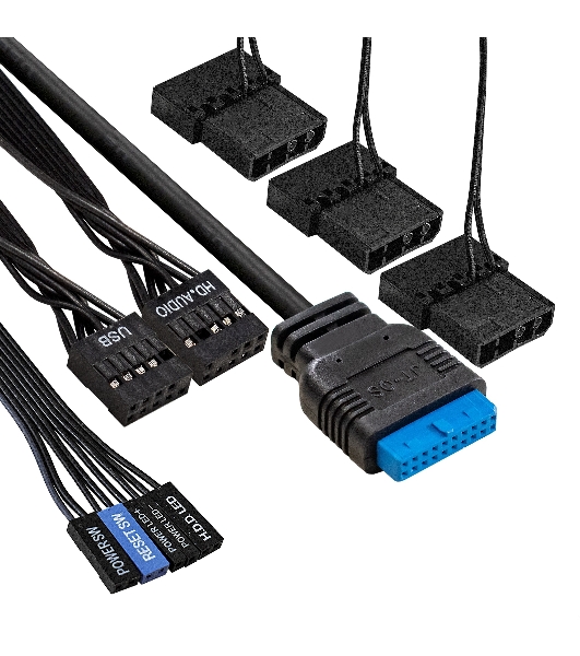 Компьютерный корпус Miditower ExeGate EVO-5001A-700NPX (ATX, БП 700NPX с вент. 12 см, 2хUSB+1хUSB 3.0+HD Audio, черный, 3 вент.12см с RGb подсветкой, боковая панель - закаленное стекло)