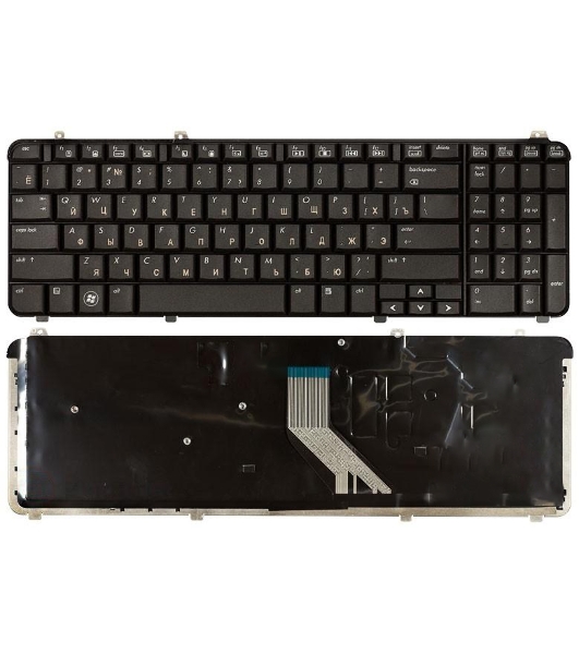 Клавиатура для ноутбука HP Pavilion DV6-1000 DV6-2000 матовая черная