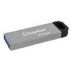 Флешка USB Kingston DataTraveler KYSON (DTKN/64GB), 64Gb, USB 3.2 Gen 1, R/W 200/60, серебристый/черный, фото17