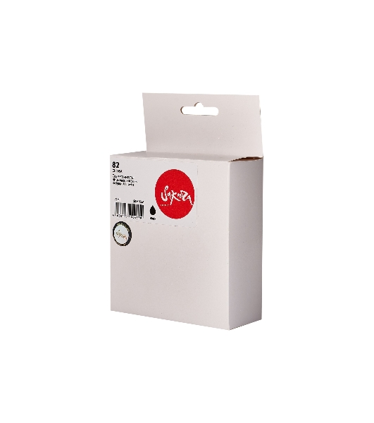 Картридж струйный Sakura CH565A (№82 Black) для HP, черный, 72 мл., 3200 к.