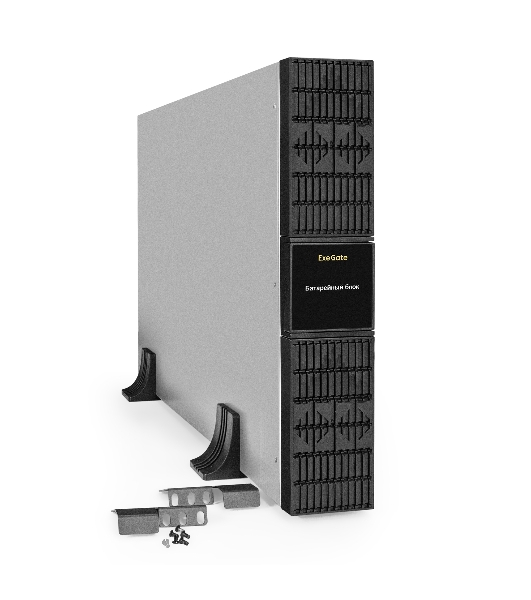 Батарейный блок ExeGate PowerExpert BX-2U.192V.16S7Ah для ULS-575-6kVA/ULS-575-10kVA встроенные батареи 12V 7.2Ah - 16шт, Rackmount 2U/Tower, металлический корпус, черный