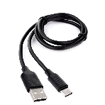 Кабель USB 2.0 Cablexpert CCB-USB2-AMCMO2-1MB, AM/Type-C, издание Classic 0.2, длина 1м, черный, блистер, фото 1