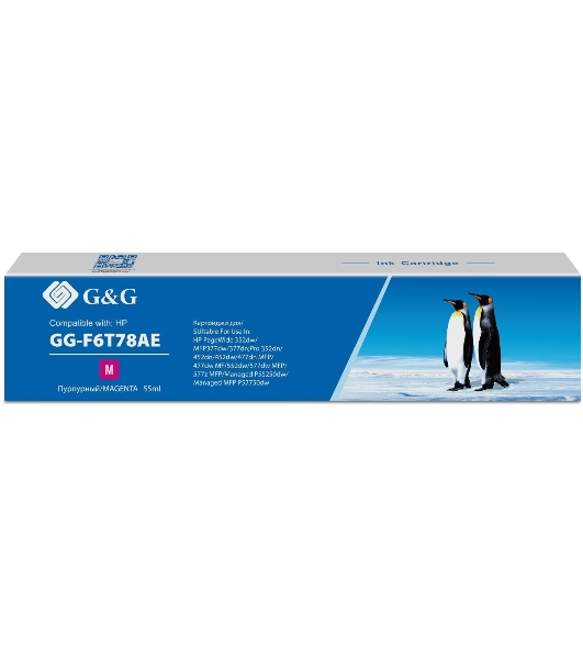 Картридж струйный G&G GG-F6T78AE 913A пурпурный (55 мл) для HP PW 352dw/377dw/Pro 477dw/452dw