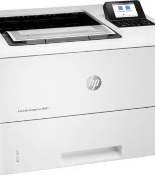 Принтер лазерный HP LaserJet Enterprise M507dn (1PV87A), A4, ч/б, печ. до 43 стр/мин, 1200 x 1200 dpi, USB, RJ-45, Air Print, Mopria