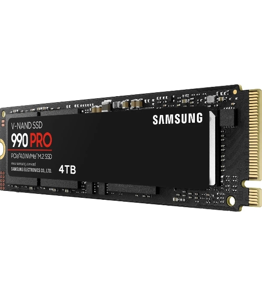 Накопитель SSD Samsung 990 PRO, 4Tb, PCIe 4.0 x4, M.2 2280, NVMe, R/W 7450/6900