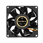 Вентилятор для корпуса ExeGate EX09238S3P-24 черный, 92 мм, 4500 об/мин, 48.3 дБ, 3 pin, фото4