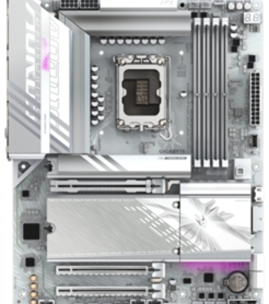 Материнская плата Gigabyte B860 AORUS ELITE WIFI7 ICE, LGA 1851, Intel B860, 4xDDR5, 4xSATA, 3xM.2, 1xPCIe 5.0 x16, 2xPCIe 4.0 x1, 1xHDMI, 2xDP, 1x 2.5Gb LAN, 6xUSB-A 3.2, 1xUSB-C 3.2, 4xUSB-A 2.0, 2x3.5 мм, 7.1, ATX