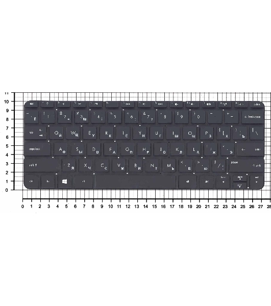 Клавиатура для ноутбука HP Envy X2 черная