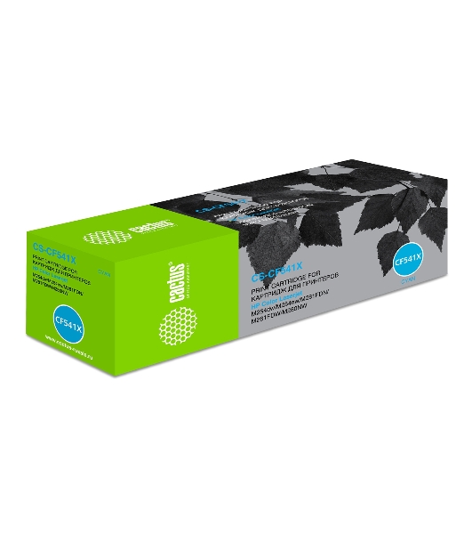 Картридж лазерный Cactus CS-CF541X голубой (2500 стр.) для HP LJ M254dw/M280nw/M281fdn