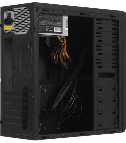 Компьютерный корпус Miditower ExeGate EX287030RUS UN-604-UN600 (ATX, БП UN600 с вент. 12см, 2*USB+2*USB 3.0, аудио, черный)