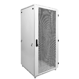 Шкаф телекоммуникационный напольный 42U (800x1000) дверь перфорированная (3 места), ШТК-М-42.8.10-4ААА