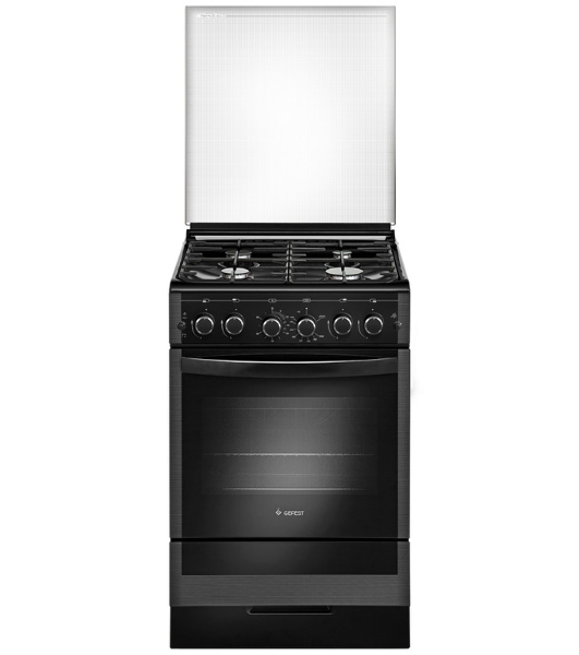 Плита газовая Gefest ПГ 5300-02 0046 черный, конфорок 4 шт, духовка 52 л, 50 см x 85 см x 58.5 см