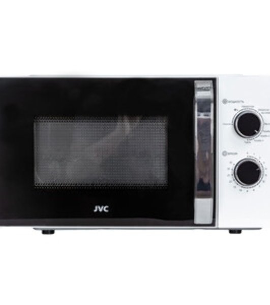 Микроволновая печь JVC JK-MW210MG белый, 20 л, 700 Вт, переключатели - поворотный механизм